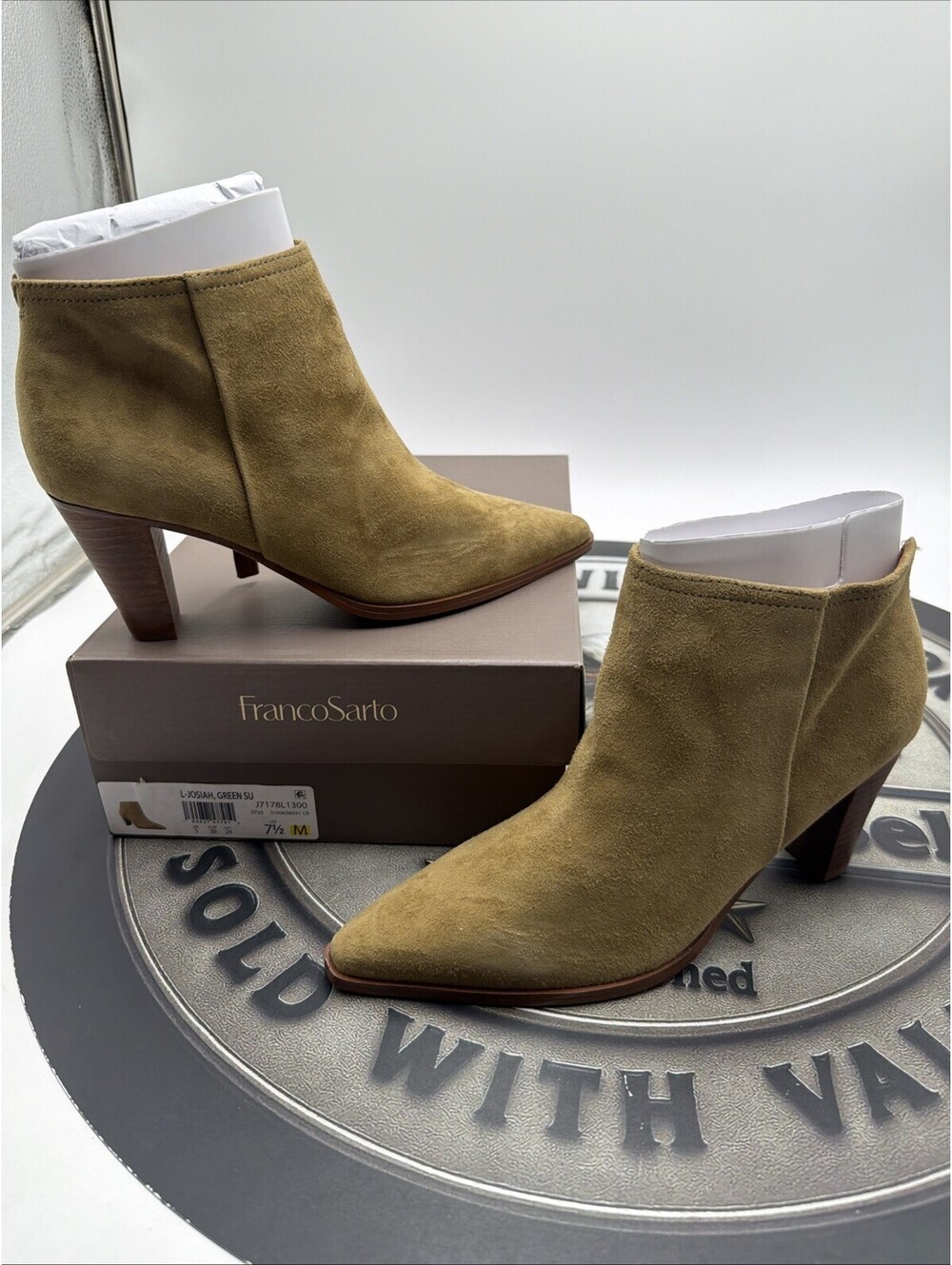 Franco Sarto L-Josiah Leather Bootie Women's Size 7.5 M